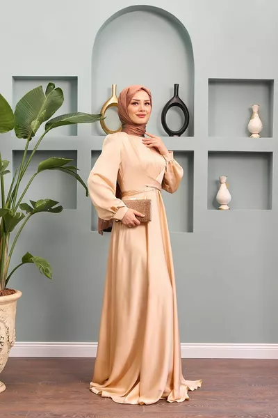 Dilber Avondjurk - Beige