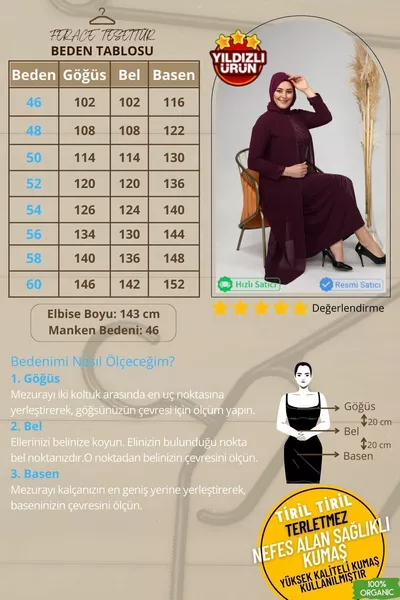 Hijab Kleding Vrouwen Grote Maten Avondjurk Pak Geborduurd en Patroon