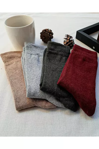 Chaussettes thermiques épaisses d'hiver 4 paires