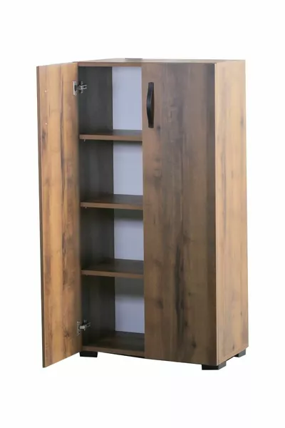 2-Door Multi-Purpose Cabinet Shoe Cabinet Cabinet 2 Doors 4 Compartments Shoe Cabinet