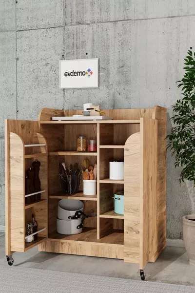 خزانة مؤن بمكانين بغطاء عميق، صنوبر الأطلسي