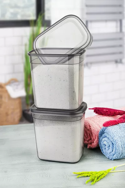 Gelabeld  ml 2-delige Peggy Rechthoekige Afwasmiddelopbergset Antraciet