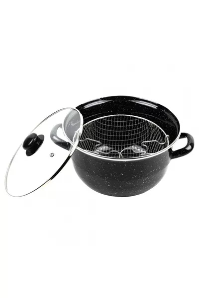  cm Emaille Frituurpan