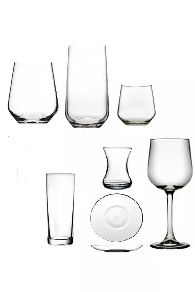 Стеклянный набор чашек для воды Allegra  шт. Презентационный набор с приданым