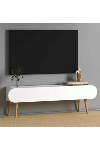 Lotus TV Stand  Cm White
