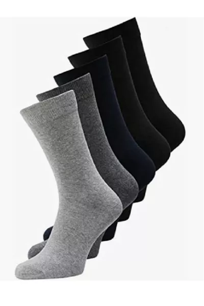 جوارب رجالية عادية مجموعة من 5 اقتصادية