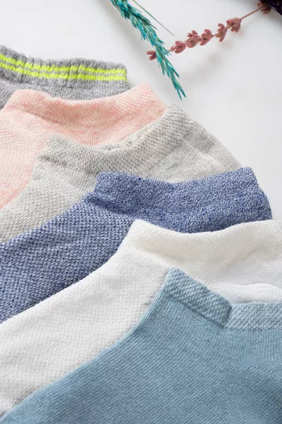 Chaussettes Basses en Coton Colorées pour Femmes Modern Adımlar, Lot de 6