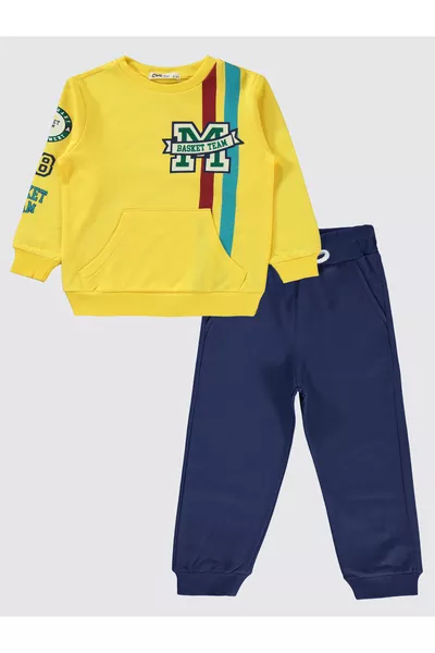 Boys' Tracksuit 2-5 Years Yellow