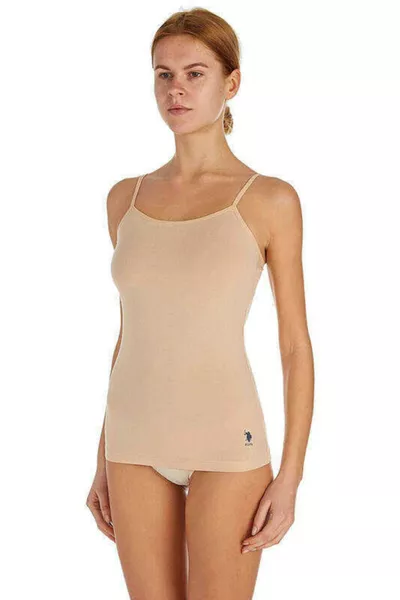 U.S. Polo Assn.  Débardeur à bretelles fines pour femme - noir