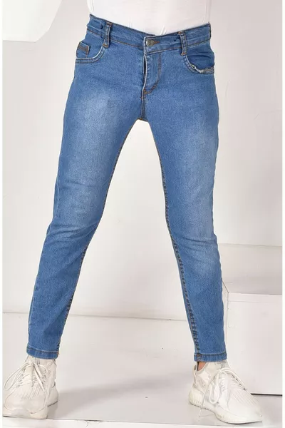 Boys' Stretch Denim Jeans Light Blue