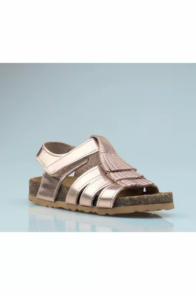 Girls Genuine Leather Sandals, Orthopedic Velcro Sandals