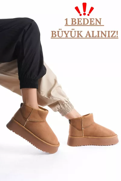 Женские толстые меховые полусапоги с толстой стелькой Шерстяные сапоги Женские зимние сапоги Женские бежевые сапоги и пинетки