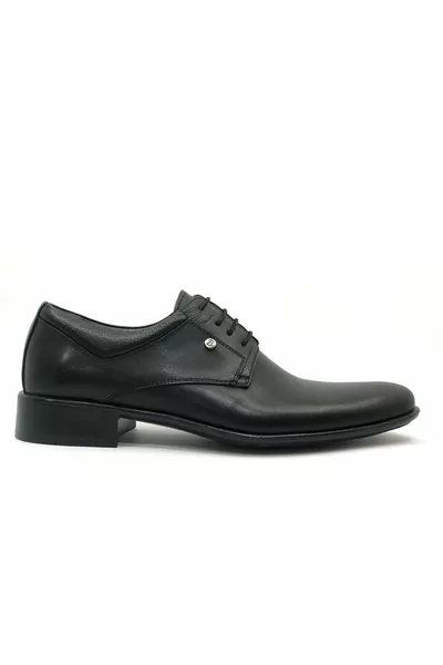 Berlino  Genuine Leather Neolith Men's Classic Shoes BLACK
