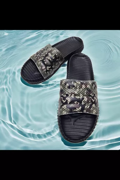 Мужские повседневные камуфляжные тапочки с водонепроницаемым пляжем, морем, бассейном, ванной