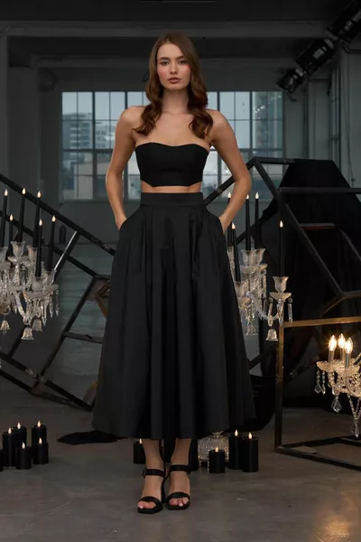 تنورة ماكسي إكسترافاجانزا سوداء