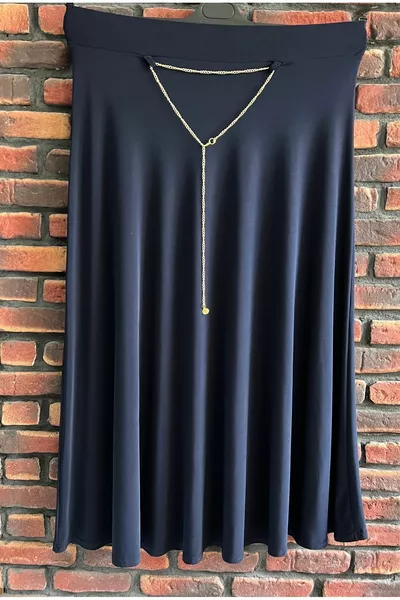 الخصر المطاطي مولانا نموذج تنورة أمي متوافق مع الحجم