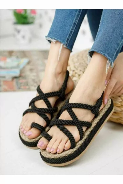 Blanc Chaussures Casual Casual Corde Sandales