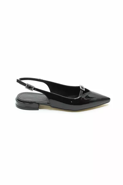 HADEN LACKLEDER BLACK STONE BALLERINAS FÜR DAMEN