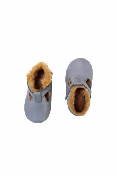 Chaussons pour bébé en fourrure First Step