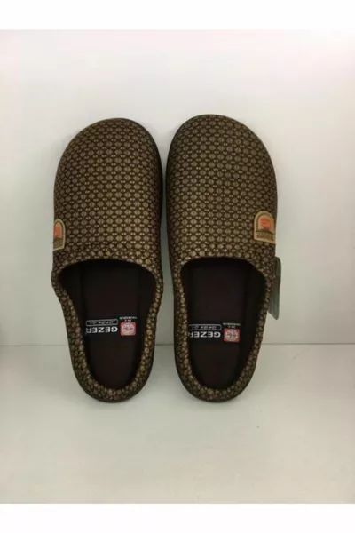 Braune Winterhaus-Hausschuhe für Herren