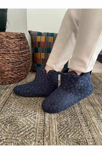 الرجال الحرارية الشتاء Pantuf الأحذية المنزلية سادة رمادي من جلد الغزال