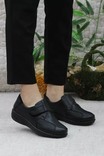  الراحة جلد طبيعي نتوء العظام مخصص أحذية نسائية