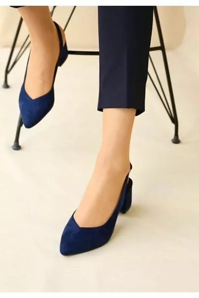 Navy Blue Women's Heels
