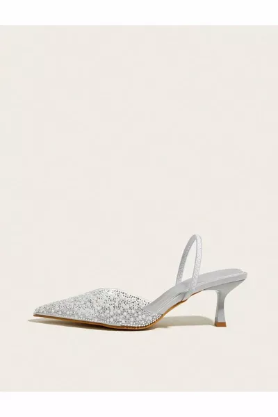 كعب مفتوح من الخلف بتفاصيل لؤلؤة غيل