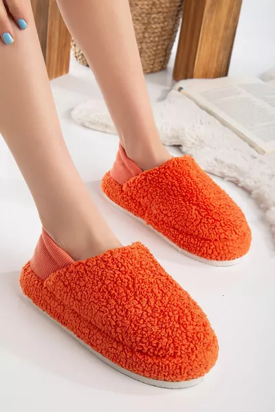 Ткань ягненка шерстяная бесшумная подошва Эластичная женская домашняя обувь Домашние сапоги Пандуф