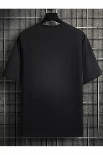 Black Oversize Nasa Printed T-shirt - Oversize Printed