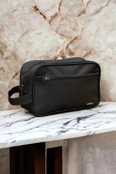 Роскошная сумка унисекс Lion Сумка для бритых солдат Черная косметичка 