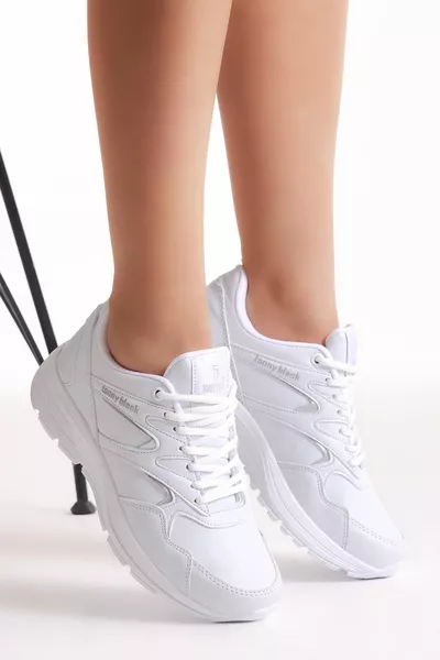 Baskets Unisexe Blanches -0