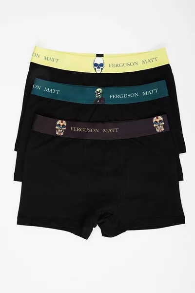 Men's Boxer 3 Pieces - Skull Series