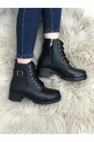 الدانتيل المتابعة عدم الانزلاق الوحيد بسحاب الاتجاه البريدي أزياء أنيقة المرأة مشبك مفصل الجلد عارضة أحذية الشتاء