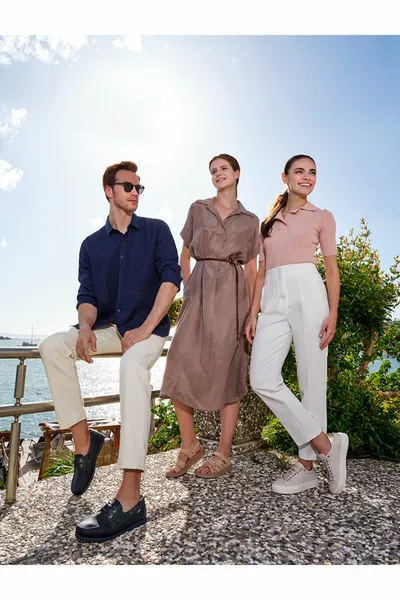 Scarpe da ginnastica in vera pelle di visone da esterno da donna 