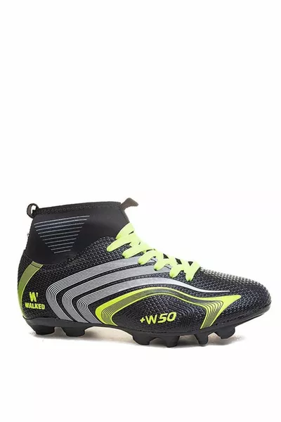 Walked  Scarpe da calcio con calzini Nero Giallo