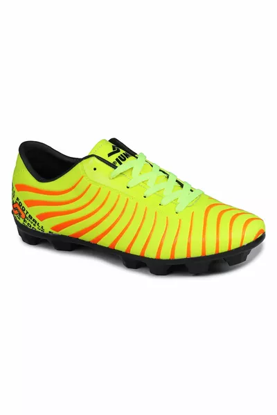  Neon Yellow - Orange Astroturf Chaussures de football