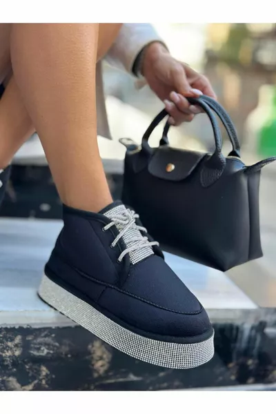 كامبا كريستال ستون بوت اسود