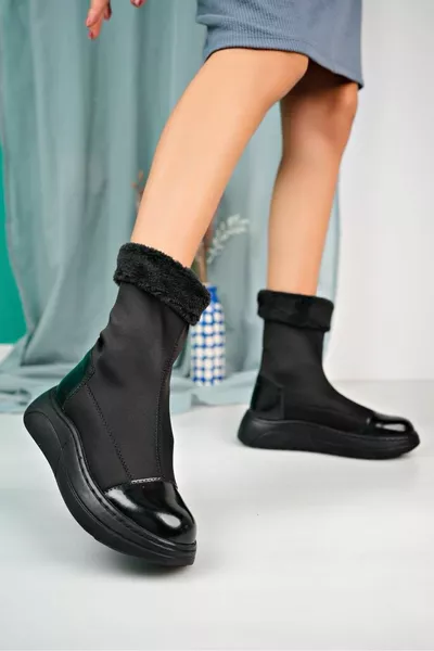 Giant Black Stretch Boots