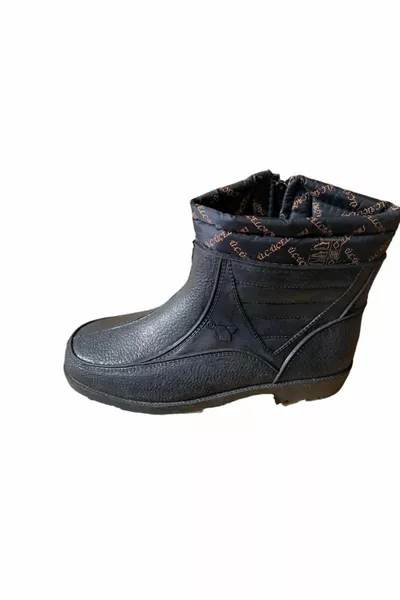 Men's Woolen Plastic Rain Boots