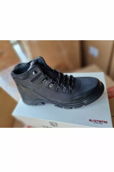 Genuine Leather Wool Inner Liner Non Slip Thermo Sole Boots Size     Boots