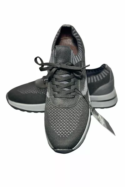 Knitwear Anti-Sweat Comfortable Sports Running Shoes Black Smoked