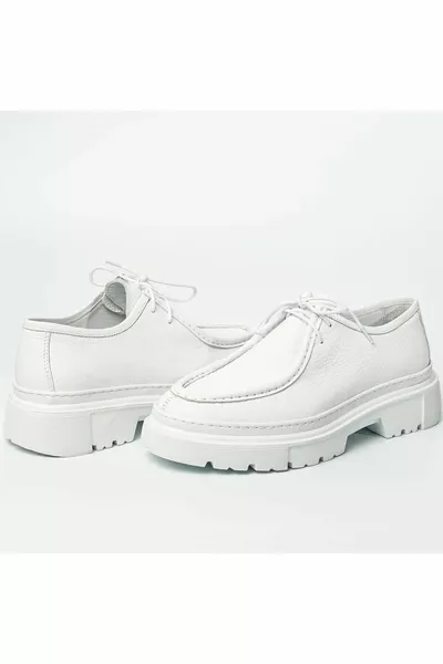 Alviso Longo modèle en cuir véritable Chaussures décontractées blanches pour hommes faites à la main