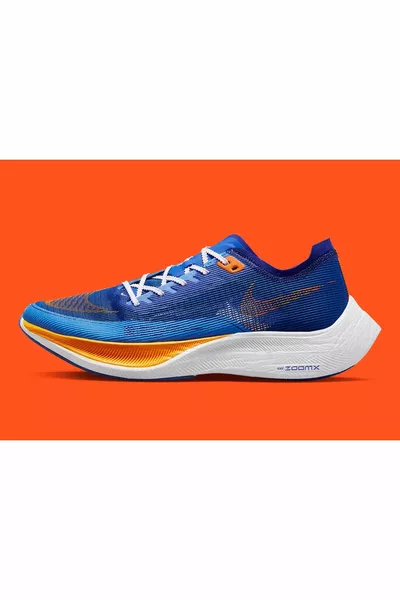 - Nike ZoomX VaporFly NEXT 2% Blauw Oranje schoenen