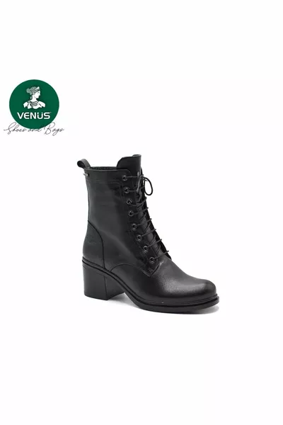 VENUS K أحذية نسائية كلاسيكية جلدية عالية الكعب مقاومة للماء