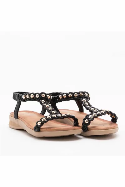 صنادل نسائية أصلية مطرزة بالأحجار - 