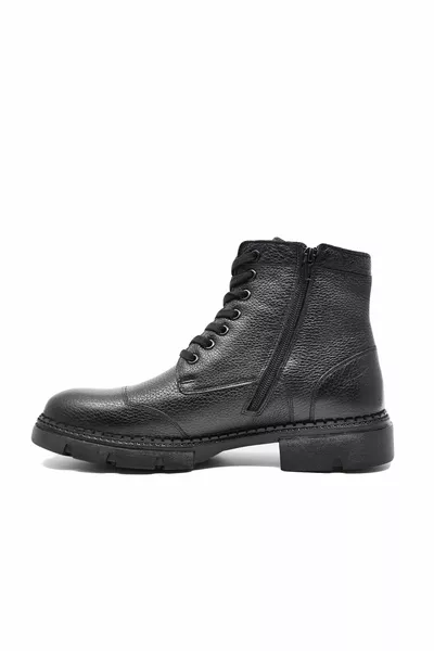  Noir Bottes postales liées pour hommes