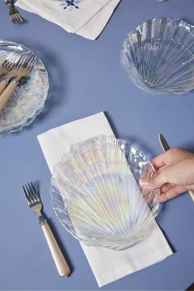 Madison 6-Piece Glass Chandelier Cake / Dessert Set cm Classic