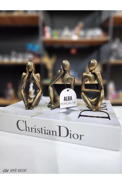 Мъжът, който мисли тройно (Не видях, не чух, не знам) Абстрактна фигурка.