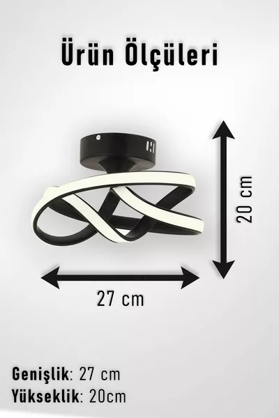 فيانو ريزيرفا موديل أسود اللون معدن لصالة المعيشة والمطبخ وغرفة النوم، نجفة سقف حديثة LED